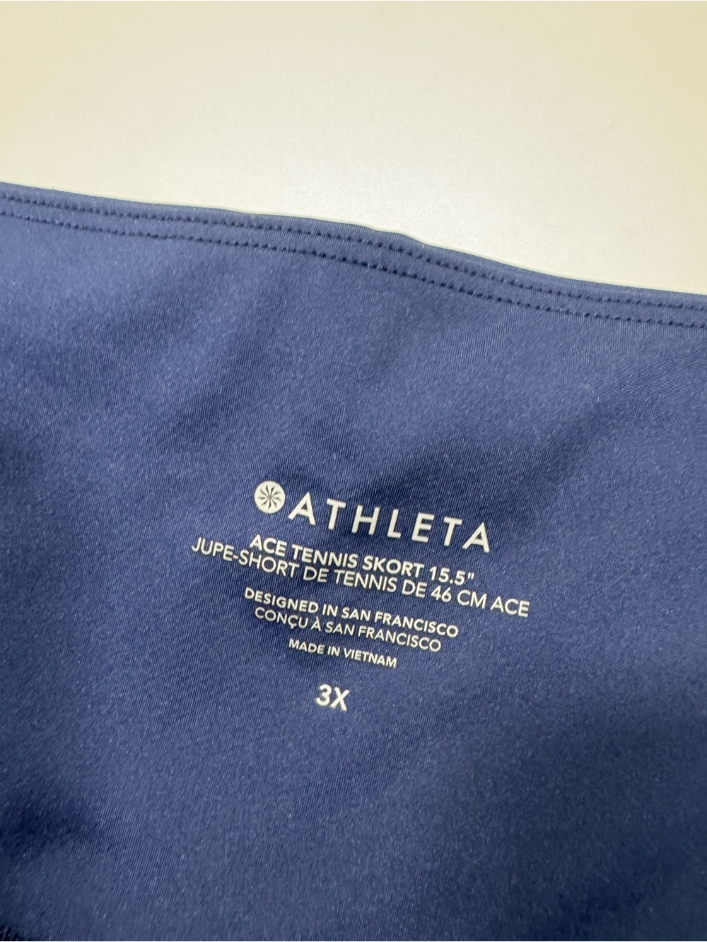 New Athleta Ace Tennis Skort 15.5 Inch Blue - Picture 6 of 8